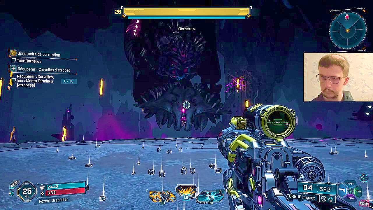 Sur cette image, je continue mon aventure sur Borderlands 4 niveaux 24 en continuant les quêtes